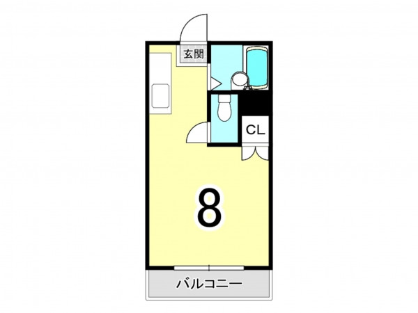 鹿児島市田上、マンションの間取り画像です