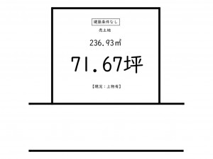 鹿児島市武、土地の間取り画像です