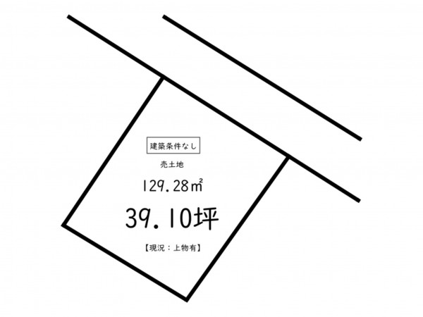 鹿児島市田上、土地の間取り画像です