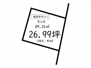 鹿児島市西田、土地の間取り画像です