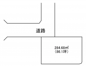 茅野市豊平、土地の間取り画像です