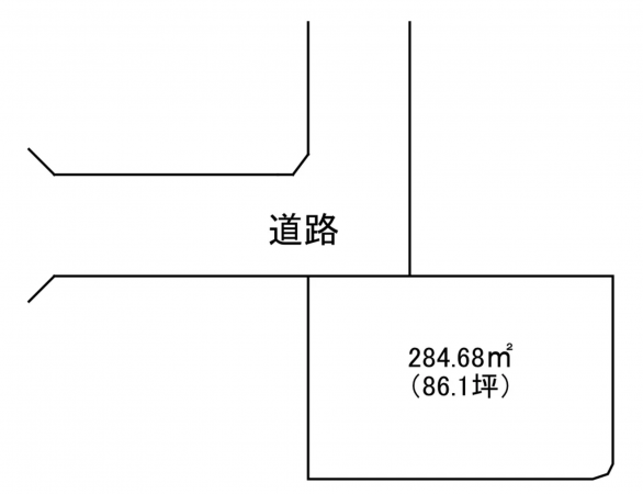 茅野市豊平、土地の間取り画像です