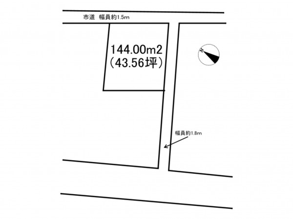 諏訪市高島、土地の間取り画像です