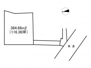 茅野市玉川、土地の間取り画像です