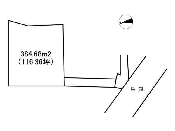 茅野市玉川、土地の間取り画像です