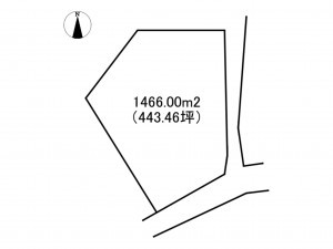 茅野市豊平、土地の間取り画像です