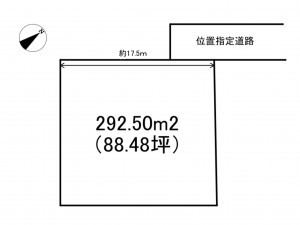 諏訪市、土地の間取り画像です