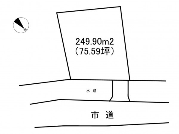 諏訪市、土地の間取り画像です