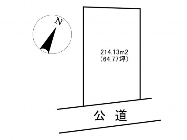 諏訪郡下諏訪町萩倉、土地の間取り画像です