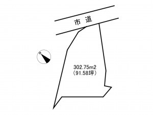 諏訪市、土地の間取り画像です