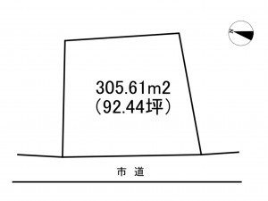 諏訪市、土地の間取り画像です