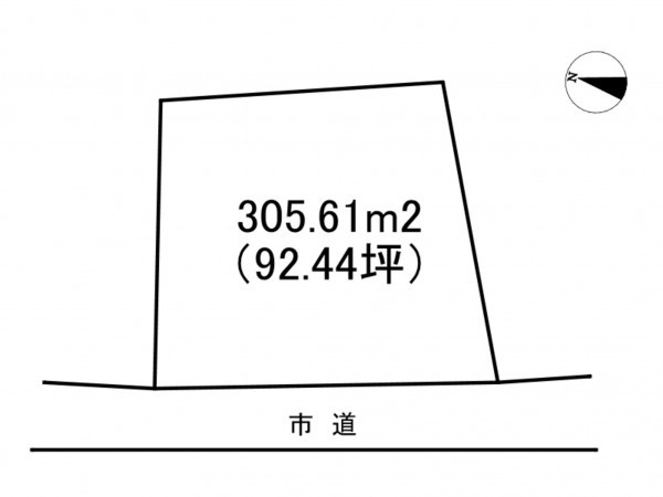 諏訪市、土地の間取り画像です