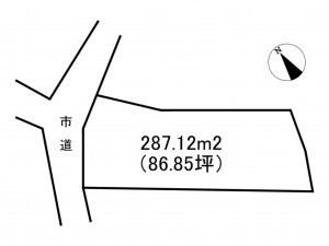 諏訪市、土地の間取り画像です