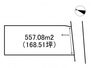 諏訪市、土地の間取り画像です