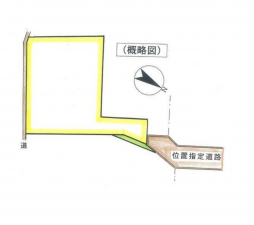 茅野市本町、土地の間取り画像です