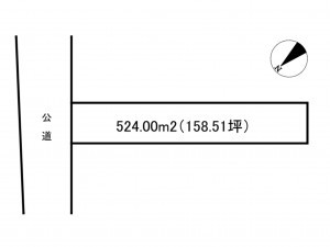 諏訪市、土地の間取り画像です