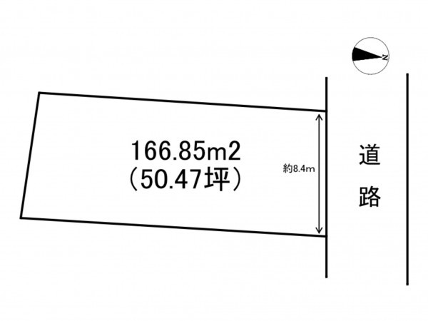 諏訪市、土地の間取り画像です