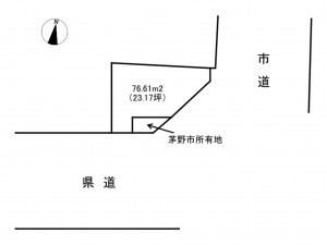 茅野市ちの、土地の間取り画像です