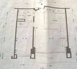 茅野市北山、マンションの間取り画像です