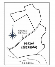 諏訪郡富士見町落合、土地の間取り画像です