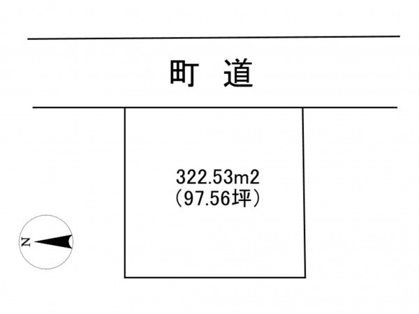 諏訪郡富士見町落合、土地の間取り画像です