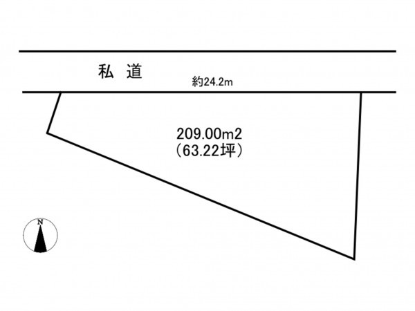 諏訪郡原村南原、土地の間取り画像です