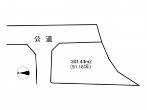 諏訪郡富士見町落合、土地の間取り画像です