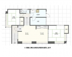 茅野市北山、中古一戸建ての間取り画像です