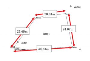 茅野市玉川、土地の間取り画像です