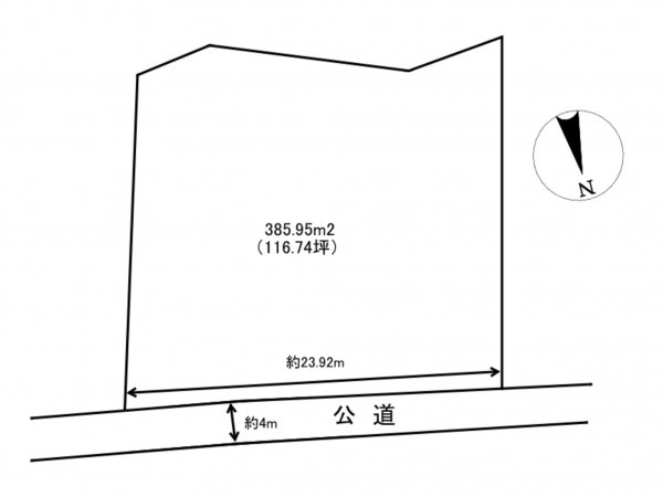 茅野市玉川、土地の間取り画像です