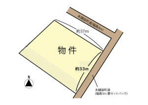 諏訪郡富士見町立沢、土地の間取り画像です