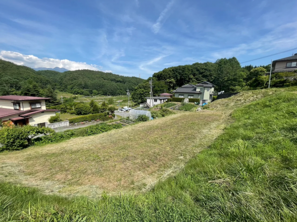茅野市金沢、土地の画像です