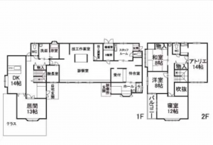諏訪郡富士見町富士見、中古一戸建ての間取り画像です