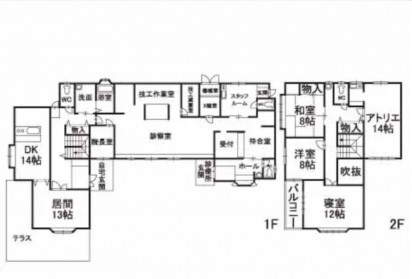 諏訪郡富士見町富士見、中古一戸建ての間取り画像です