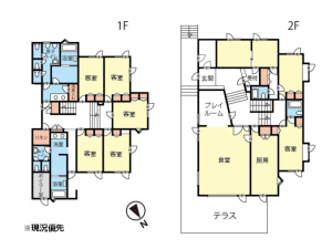 茅野市北山、中古一戸建ての間取り画像です