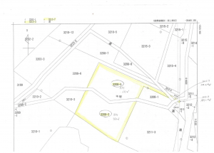 諏訪郡富士見町立沢、土地の間取り画像です