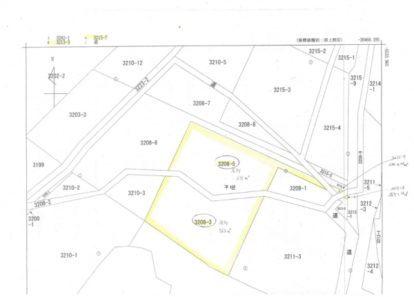 諏訪郡富士見町立沢、土地の間取り画像です