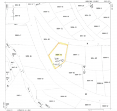 諏訪郡富士見町落合、土地の間取り画像です