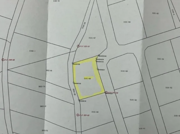 諏訪郡富士見町富士見、土地の間取り画像です