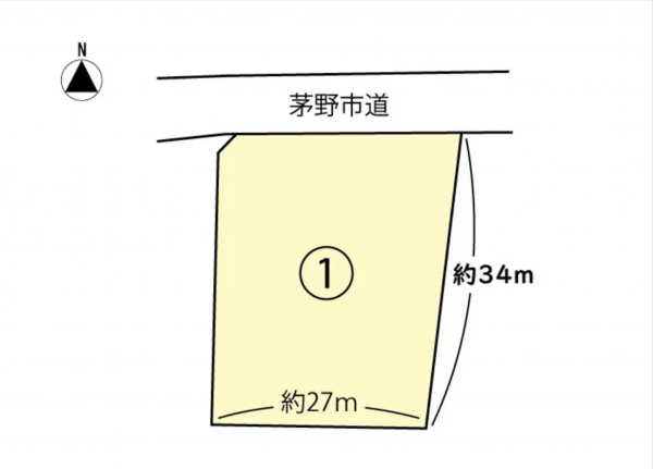 茅野市泉野、土地の間取り画像です