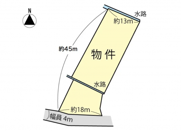 茅野市玉川、土地の間取り画像です