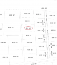 茅野市湖東、土地の間取り画像です