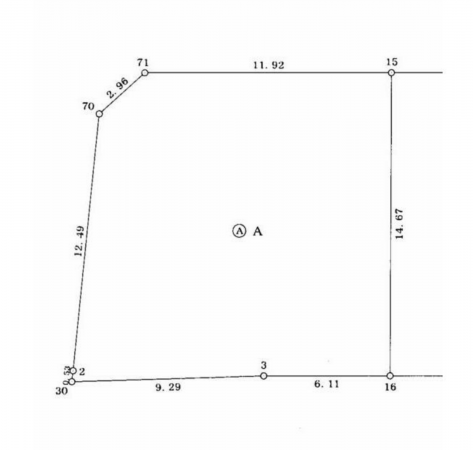 諏訪市、土地の間取り画像です
