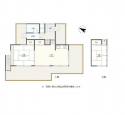 茅野市北山、中古一戸建ての間取り画像です