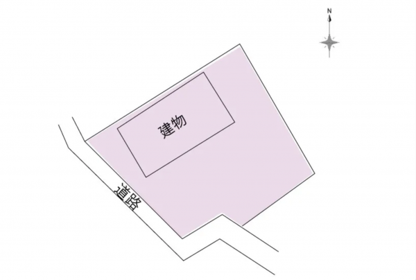 諏訪市大和、土地の間取り画像です