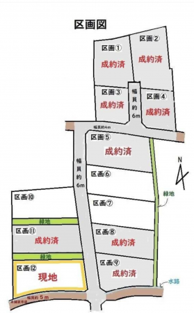 茅野市豊平、土地の間取り画像です