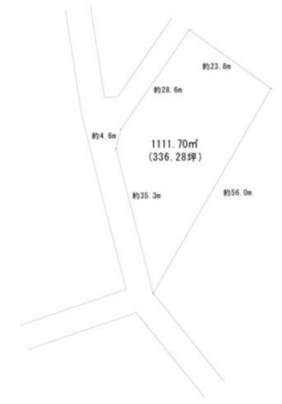 茅野市玉川、土地の間取り画像です