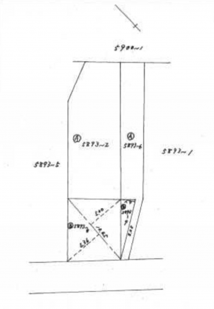 諏訪郡下諏訪町武居、土地の間取り画像です