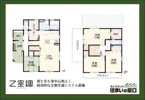 諏訪市、中古一戸建ての間取り画像です