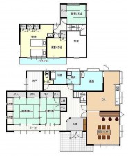 茅野市玉川、中古一戸建ての間取り画像です